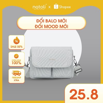 Túi đeo chéo chống nước Thương hiệu Natoli nhiều ngăn đi chơi đi học cao cấp BST Energetic CrossBag T12
