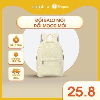 Balo nữ cute thời trang NATOLI hàn quốc, đi học, đi chơi BST Dreamy Teddy Bear School Backpack B16