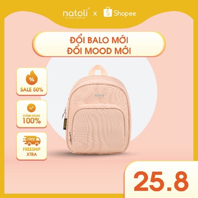 Balo mini nữ NATOLI, nhỏ gọn chống nước cao cấp BST - Sweetie Pie Backpack B6