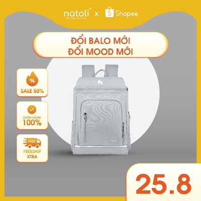Balo thể thao đựng vợt cầu lông NATOLI đựng giày, đi chơi thể thao, chống nước cao cấp BST ProSport Backpack B26