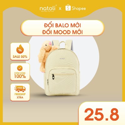Balo nữ hàn quốc jellycat bunny thỏ bông cao cấp NATOLI nhiều ngăn đi học cute - BST Sweet Bunny Backpack B28