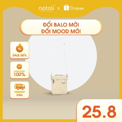 Túi đeo chéo nữ nhỏ gọn hàn quốc thương hiệu Natoli đi chơi nhiều ngăn kháng nước tốt BST Mini Daily Crossbag T3