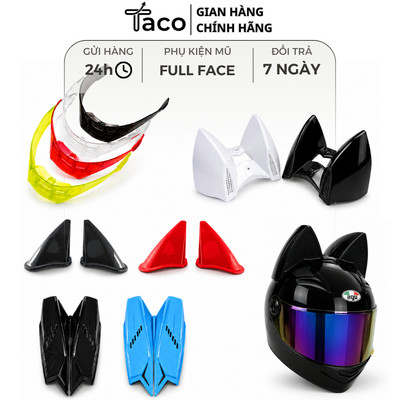 Sừng Phụ Kiện TACO Và Đuôi Gió, Tai Rùa Gắn Nón Bảo Hiểm Đủ Loại Mới Nhất 2026
