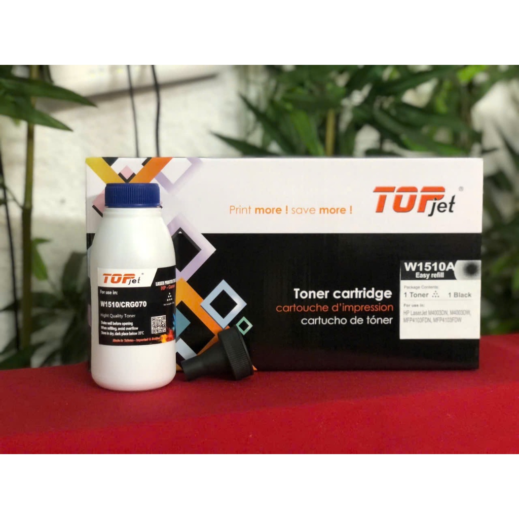 Hộp mực Topet W1510A _ có chíp và không chíp sử dụng Máy  HP 4103fdn, 4103FDW, 40003dn và 4003d