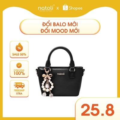 Túi đeo chéo da nữ cầm tay NATOLI, túi xách mini đeo chéo chống nước cao cấp Chic Mini Tote T32