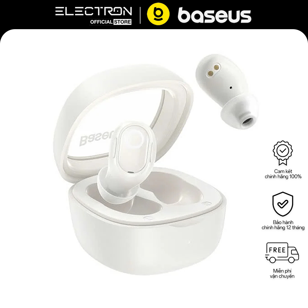 Tai nghe Baseus Bowie WM02 TWS – Bluetooth 5.3, Stereo không dây, Cảm ứng…
