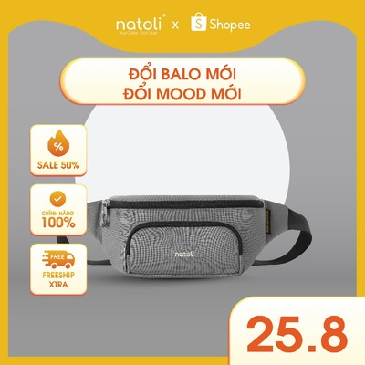 Túi đeo bụng nam nữ chính hãng NATOLI nhiều ngăn chống nước thời trang cao cấp - Cali Cross Bag T14