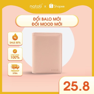 Ví đựng thẻ dáng đứng NATOLI gập đôi đựng thẻ cao cấp BST Simple Vertical Wallet V3