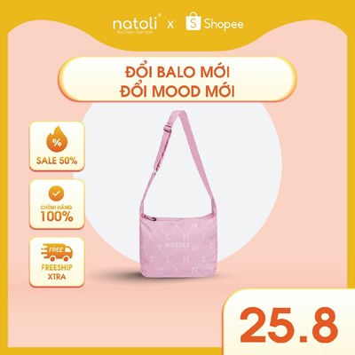 Túi đeo chéo nữ hàn quốc chống nước NATOLI bản to, nhiều ngăn cao cấp BST Buffalo Cross Bag T16