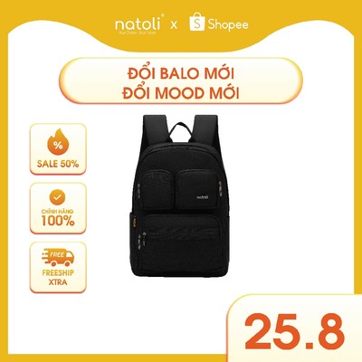Balo nữ chính hãng NATOLI Nhiều ngăn thời trang kháng nước phong cách cao cấp - Dynamic Backpack B1