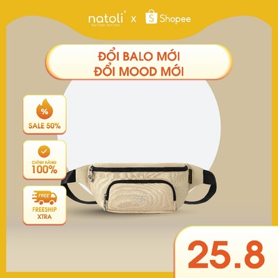 Túi bao tử nam nữ chính hãng NATOLI nhiều ngăn chống nước thời trang cao cấp - Cali Cross Bag T14
