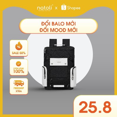 Balo nam đi học đựng laptop chống sốc NATOLI nhiều ngăn đi làm đi chơi cao cấp BST CORE BACKPACK B9