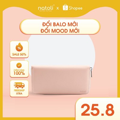Ví Nam Dài Cầm Tay đẹp, hàng hiệu cao cấp Natoli - BST The Zipper Wallet V1