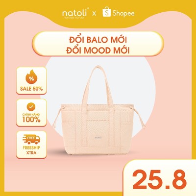 Túi tote NATOLI, 2 mặt đeo vai đựng laptop cao cấp - BST Elegant Edge Bag T19