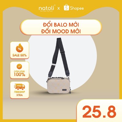Túi vải đeo chéo nam nữ NATOLI chất vải canvas chống nước tốt - BST FLEX  CROSS BAG T15
