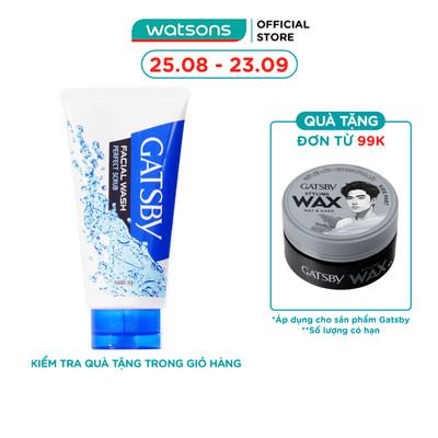 Sữa Rửa Mặt Gatsby Facial Wash Perfect Scrub Siêu Sạch 130g