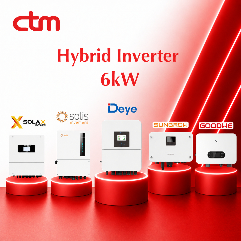 Biến tần Hybrid 6kW Sungrow Deye Solis Solax Goodwe  , CTM Energy