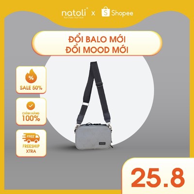 Túi nam nữ đeo chéo NATOLI chất vải canvas chống nước tốt - BST FLEX  CROSS BAG T15