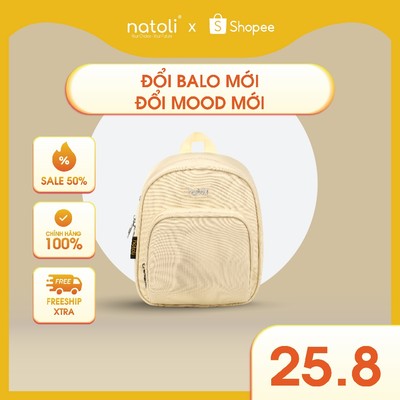 Balo nhỏ nữ thời trang NATOLI, nhỏ gọn chống nước cao cấp BST Sweetie Pie Backpack B6
