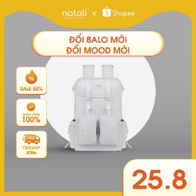 Balo boy phố đi chơi đi học NATOLI nhiều ngăn kháng nước cao cấp - WOLFI BACKPACK B7