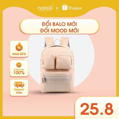 Balo nữ hàn quốc xinh NATOLI Nhiều ngăn thời trang kháng nước phong cách cao cấp - Dynamic Backpack B1