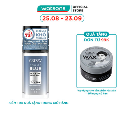 Lăn Khử Mùi Gatsby Eau De Blue Deodorant Roll On Air Code 50ml