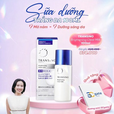 TRANSINO Brightening Clear Milk 100ml - Sữa Dưỡng Dưỡng Sáng Da
