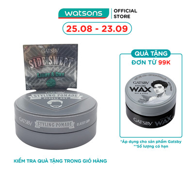 Wax Vuốt Tóc Gatsby Pomade Classy Dry 75g