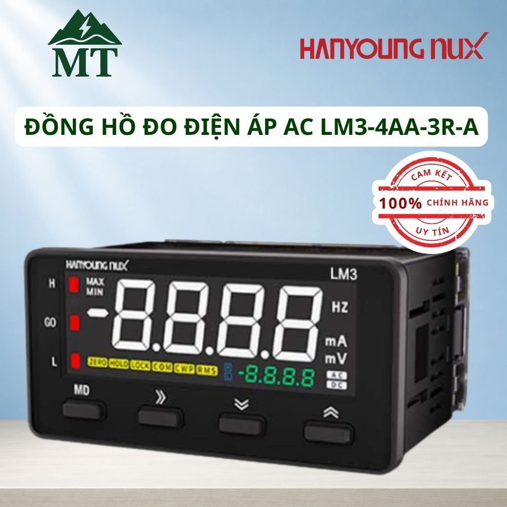 Đồng hồ đo điện áp AC LM3-4AA-3R-A Hãng Hanyoung