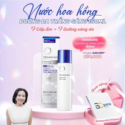 TRANSINO Brightening Clear Lotion 150ml - Nước Hoa Hồng Dưỡng Sáng Da