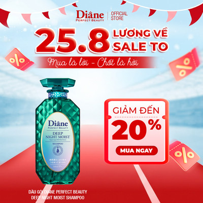[SẢN PHẨM MỚI] DẦU GỘI DIANE PERFECT BEAUTY DEEP NIGHT MOIST SHAMPOO