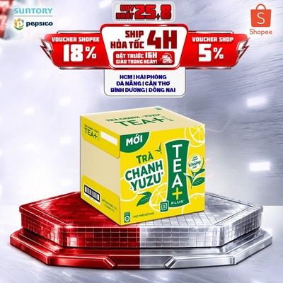 [MỚI-GIÁ DÙNG THỬ] Thùng 12 Chai Trà Ô long Tea+ Vị Chanh Yuzu (1000ml/chai)