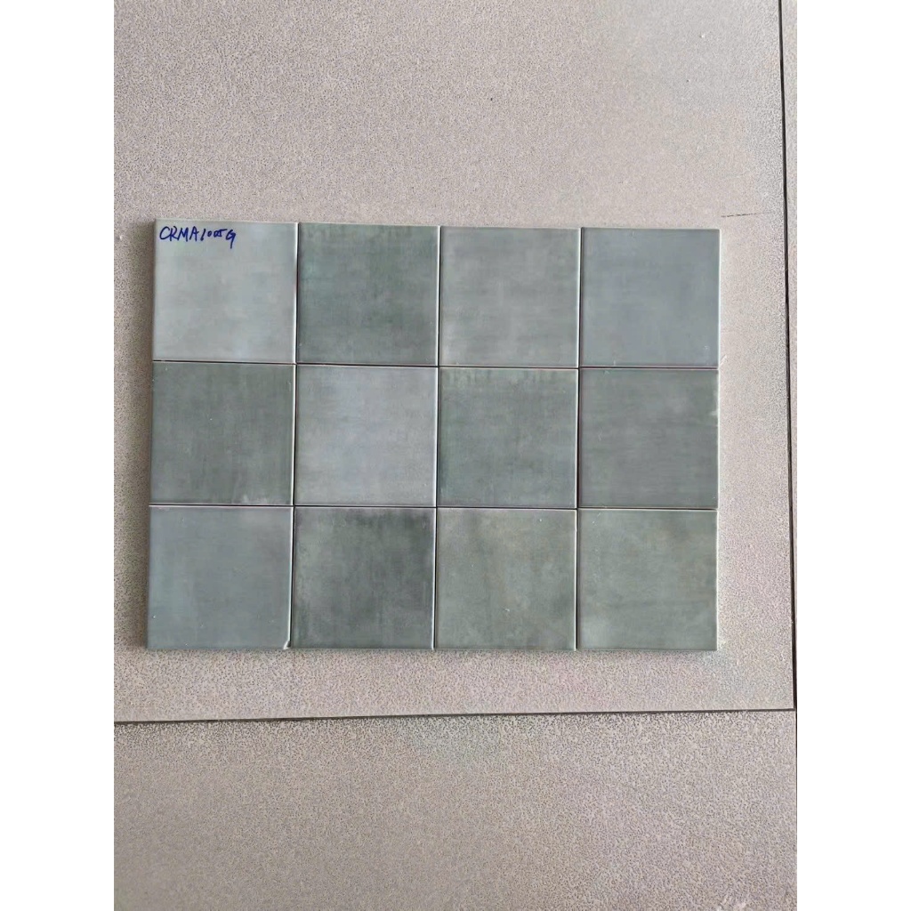 Gạch thẻ ốp nội thất xuất sứ Việt Nam kích thước 10x10 men bóng và men matt