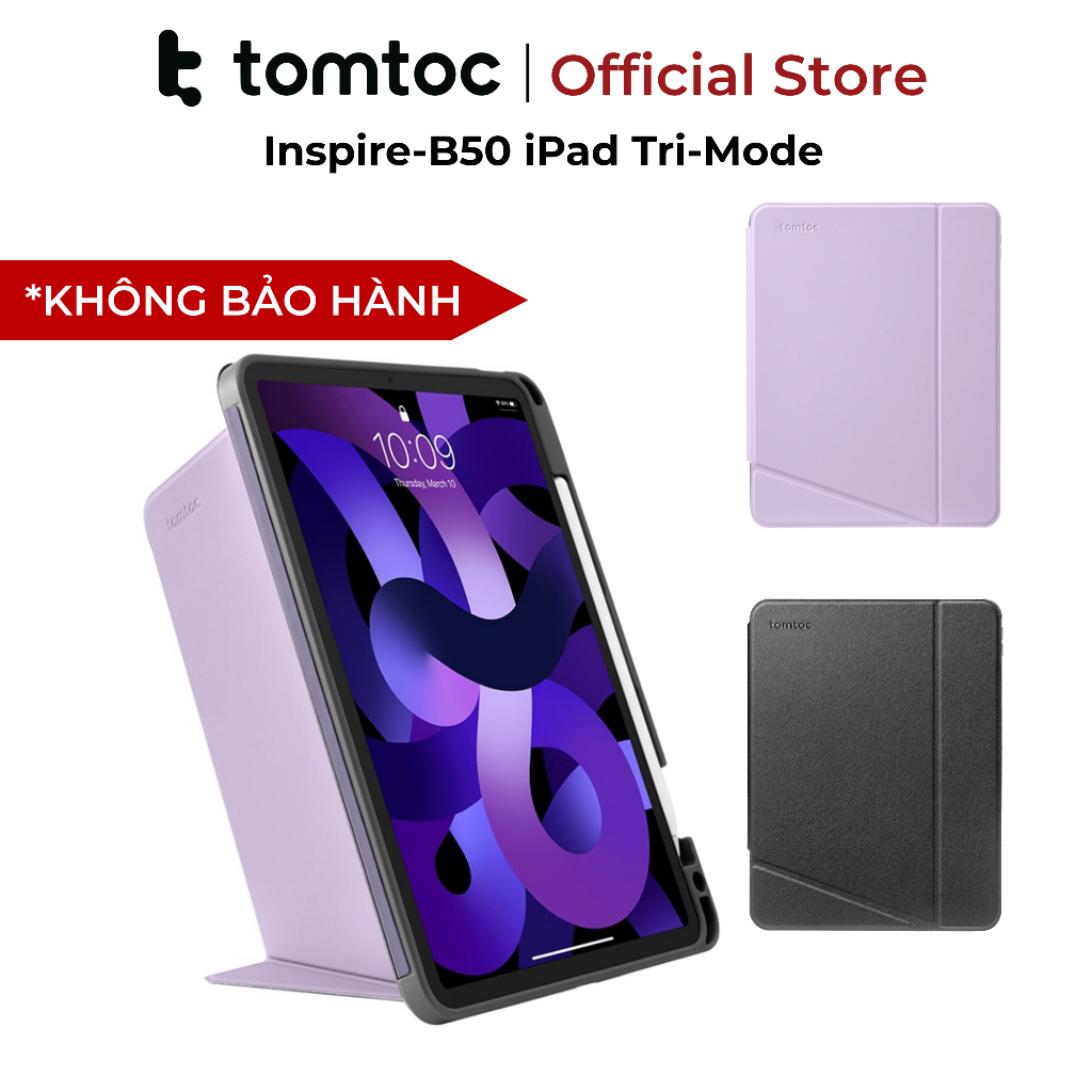 [KHÔNG BẢO HÀNH] Bao Da Tomtoc Inspire-B50 Tri-Mode Cho iPad Pro 11 Inch 2024