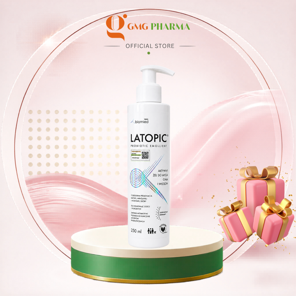 Nhũ Tương Dưỡng Ẩm Hỗ Trợ Dịu Ngứa LATOPIC Probiotic Emollient Active Body Emulsion 250ml