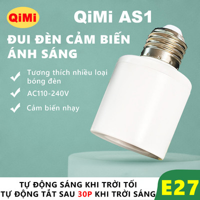 Đui Đèn Cảm Biến AS1 - Tự Động Bật Tắt Theo Ngày Đêm Tiết Kiệm Điện Dễ Sử Dụng Tiện Lợi Nhỏ Gọn