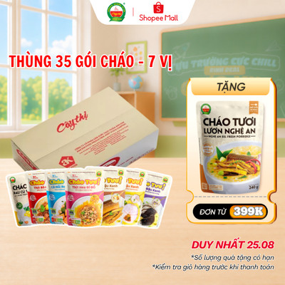 Thùng 35 Gói 7 Vị Cháo Tươi Cây Thị