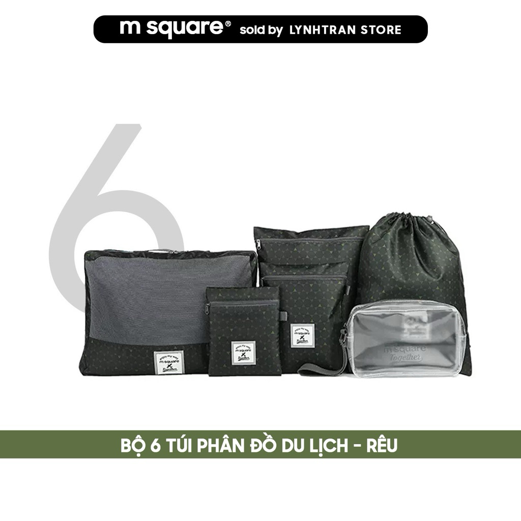 Bộ 6 túi đựng phân đồ du lịch đa năng Msquare® Chính hãng giá tốt
