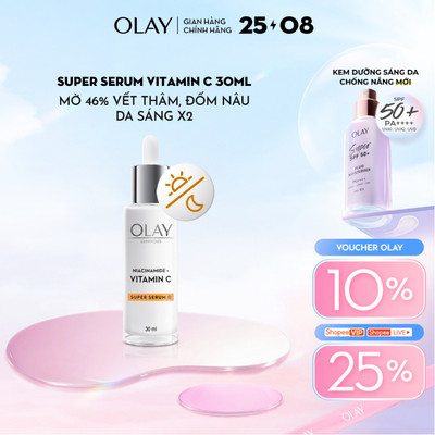 Super Serum OLAY LUMINOUS NIACINAMIDE + VITAMIN C Mờ Vết Thâm, Đốm Nâu, Dưỡng Sáng Da 30ML