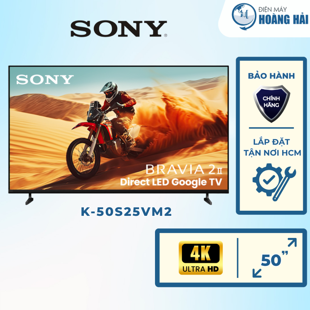 K-50S25VM2 | Google TiVi Sony 4K 50 Inch BRAVIA 2 II K-50S25VM2