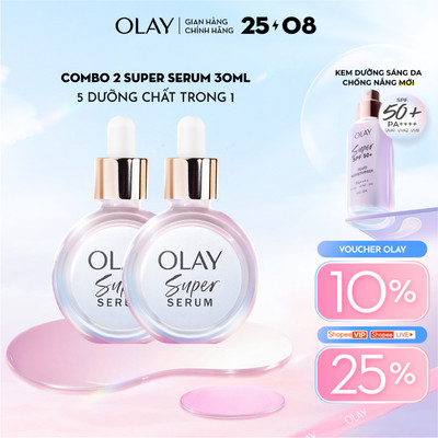 Combo 2 Super Serum OLAY 5 Dưỡng Chất Trong 1 Chai 30mlx2