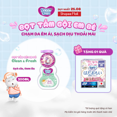 [MỚI RA MẮT] Bọt tắm gội em bé Clean & Fresh - Sạch sâu, thơm hương dài lâu  200ml/450ml