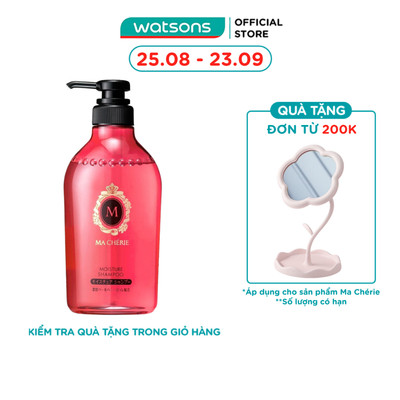 Dầu Gội Hương Nước Hoa Ma Chérie Moisture Shampoo Ẩm Mềm Tóc 450ml