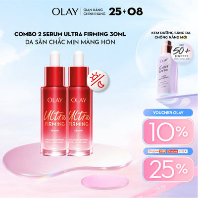 [MỚI] Combo 2: Serum OLAY Ultra Firming Giúp Da Săn Chắc & Mịn Màng 30MLx2