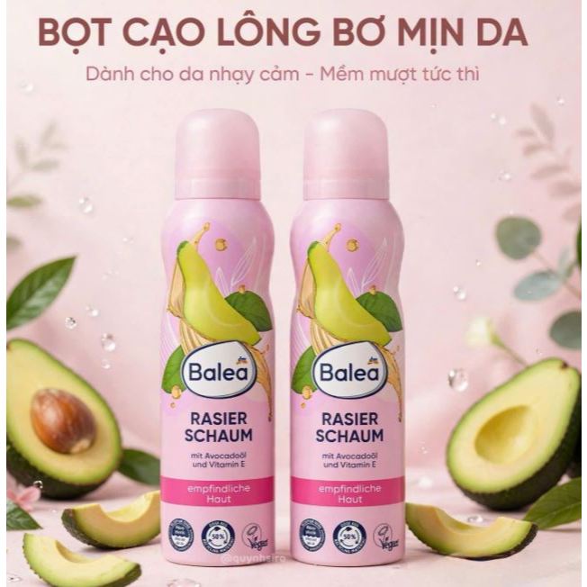 Bọt cạo lông Balea hàng Đức