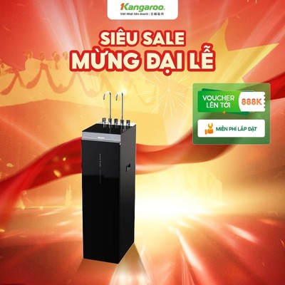 [MIỄN PHÍ LẮP ĐẶT] Máy lọc nước Kangaroo Sumire Hydrogen nóng lạnh 12 lõi KG12A8 - công nghệ làm lạnh Block