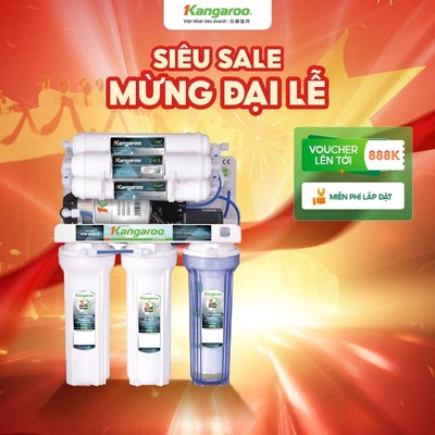 [LẮP ĐẶT 0Đ HN] Máy lọc nước Hydrogen Kangaroo RO 10 lõi KG100HG - không vỏ
