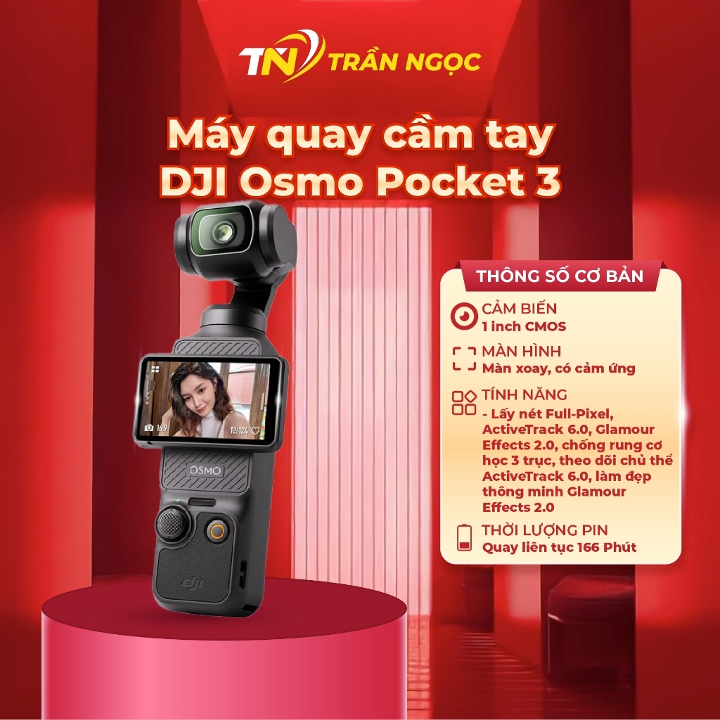 Máy quay cầm tay DJI Osmo Pocket 3 Creator Combo Chính Hãng