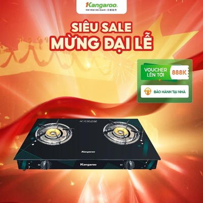 [ĐỘC QUYỀN ONLINE] Bếp gas đôi dương kính 2 lò Kangaroo KGGS69G2E