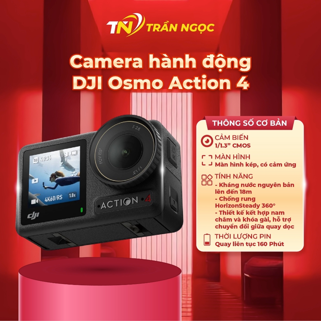 Camera hành động DJI Osmo Action 4 Standard Combo Chính Hãng
